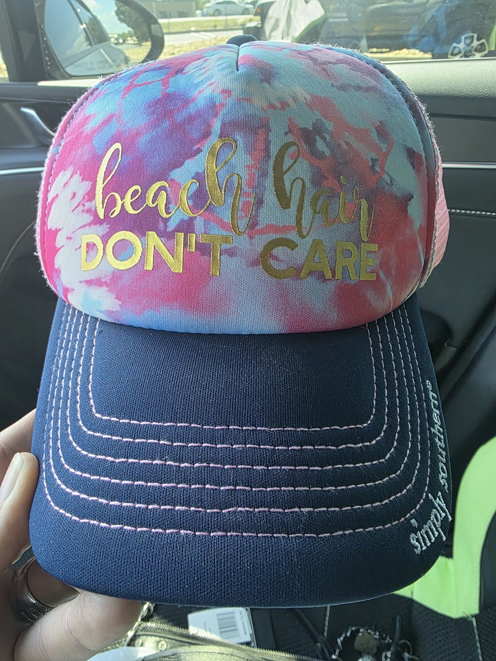 Simply Southern Pink Mesh Trucker Hat